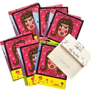 Funny 6/pk Blonde Woman VTG Note Cards Leanin' Tree Lori Wiseman NIP